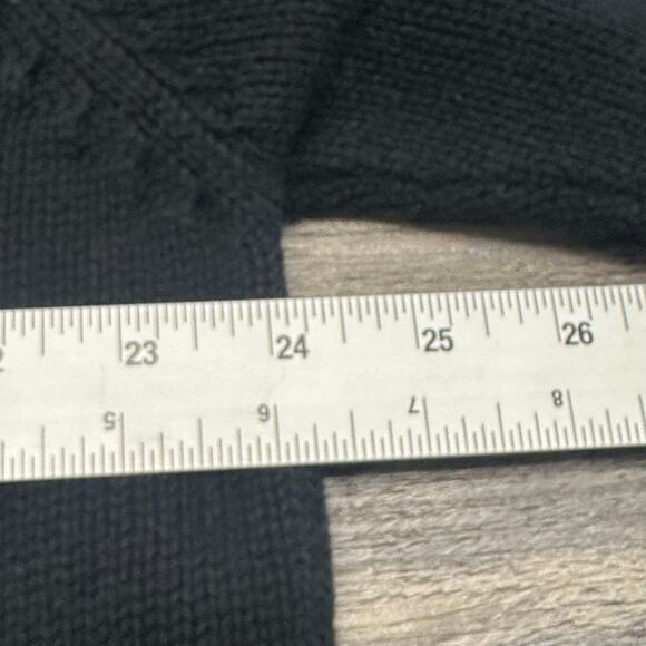 Eddie Bauer Black Kangaroo Pocket Sweater Jacket Cuffed Bottom Mens XL Australia - Picture 6 of 10